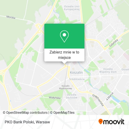 Mapa PKO Bank Polski