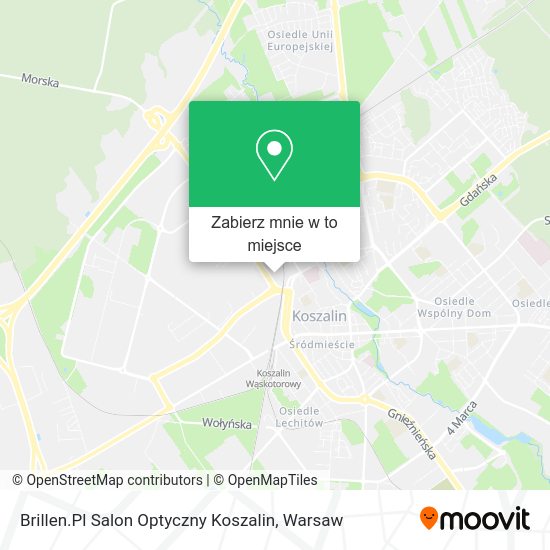 Mapa Brillen.Pl Salon Optyczny Koszalin