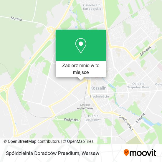 Mapa Spółdzielnia Doradców Praedium