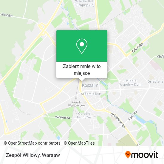 Mapa Zespół Willowy