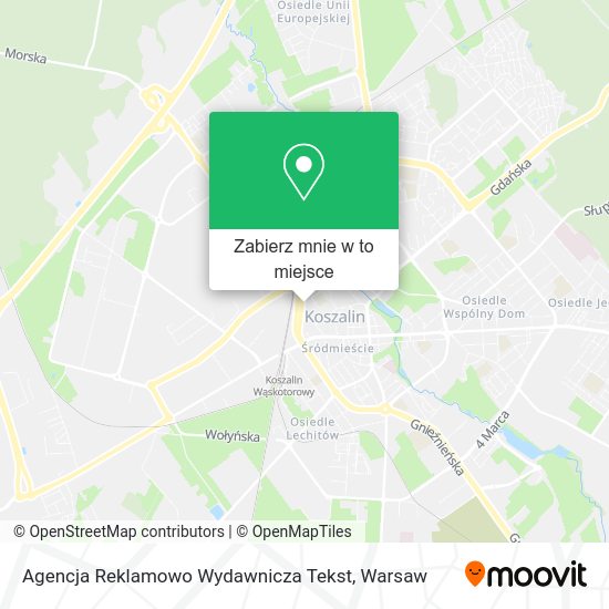 Mapa Agencja Reklamowo Wydawnicza Tekst