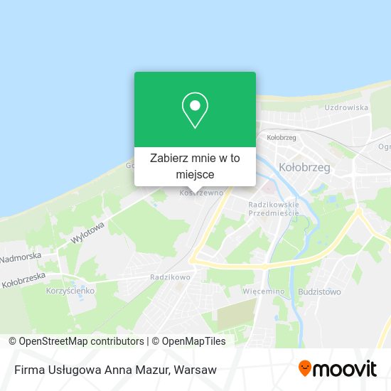 Mapa Firma Usługowa Anna Mazur