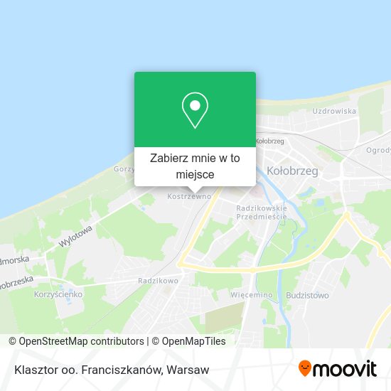 Mapa Klasztor oo. Franciszkanów