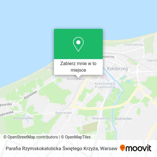 Mapa Parafia Rzymskokatolicka Świętego Krzyża