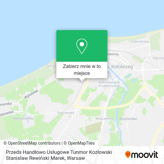 Mapa Przeds Handlowo Usługowe Tunmor Kozłowski Stanisław Rewiński Marek