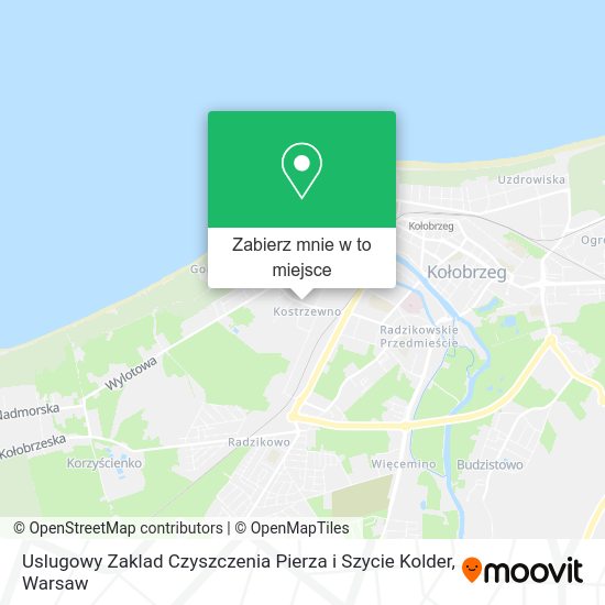 Mapa Uslugowy Zaklad Czyszczenia Pierza i Szycie Kolder