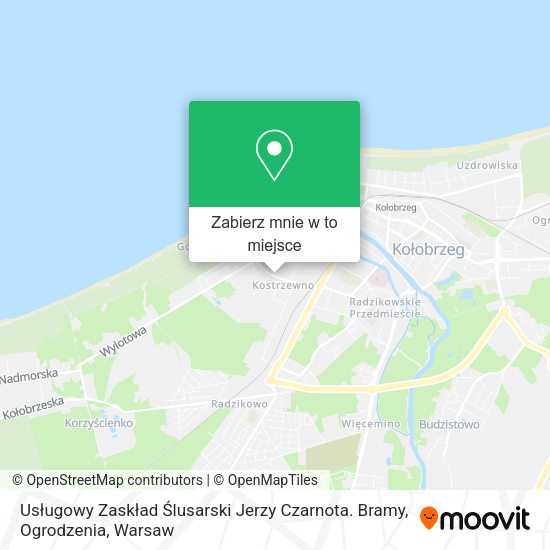 Mapa Usługowy Zaskład Ślusarski Jerzy Czarnota. Bramy, Ogrodzenia