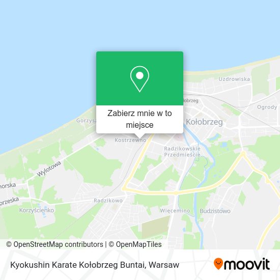 Mapa Kyokushin Karate Kołobrzeg Buntai