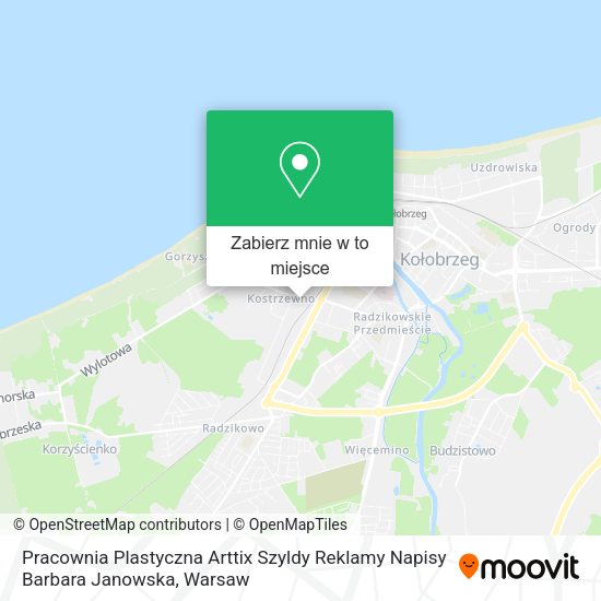 Mapa Pracownia Plastyczna Arttix Szyldy Reklamy Napisy Barbara Janowska