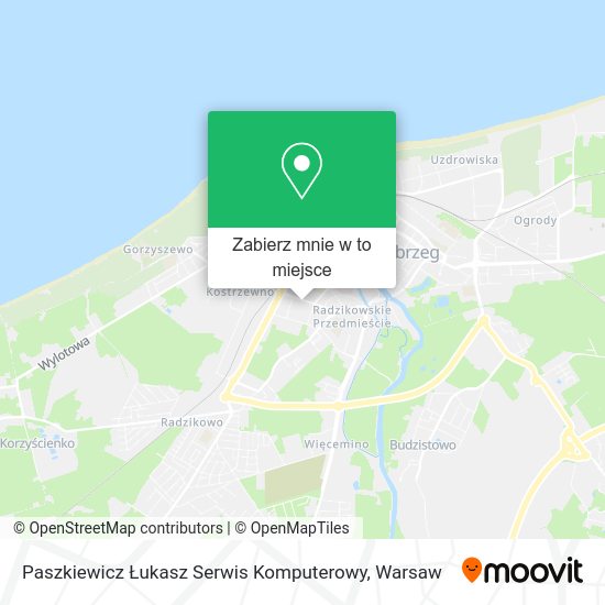 Mapa Paszkiewicz Łukasz Serwis Komputerowy