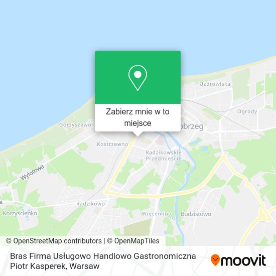 Mapa Bras Firma Usługowo Handlowo Gastronomiczna Piotr Kasperek