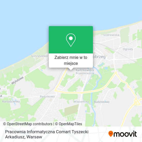 Mapa Pracownia Informatyczna Comart Tyszecki Arkadiusz