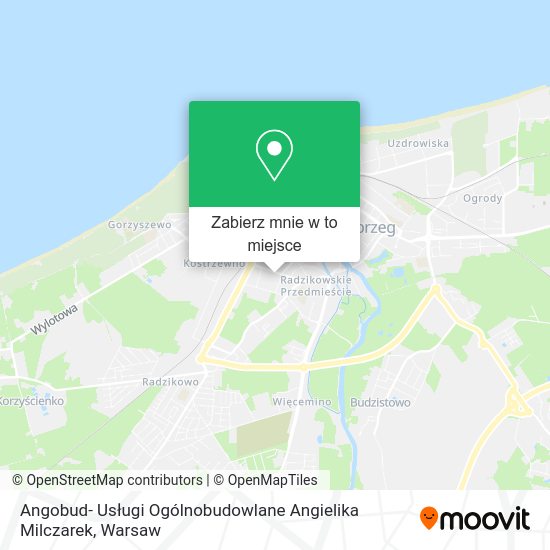 Mapa Angobud- Usługi Ogólnobudowlane Angielika Milczarek