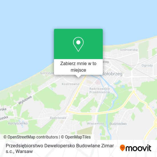 Mapa Przedsiębiorstwo Dewelopersko Budowlane Zimar s.c.