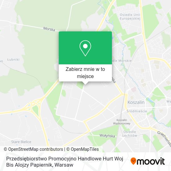 Mapa Przedsiębiorstwo Promocyjno Handlowe Hurt Woj Bis Alojzy Papiernik