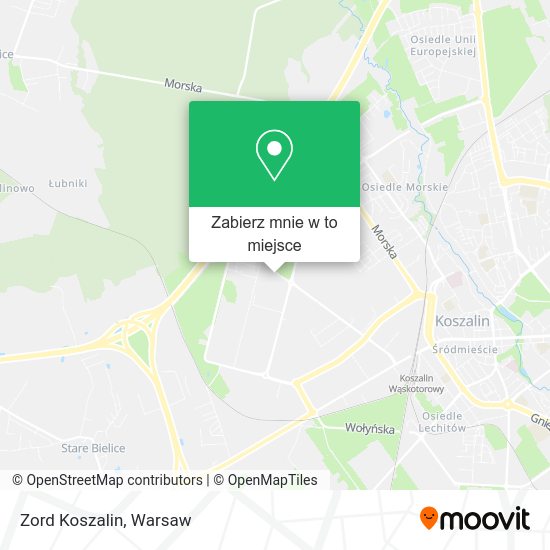 Mapa Zord Koszalin