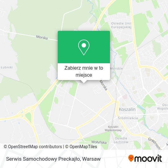 Mapa Serwis Samochodowy Preckajło