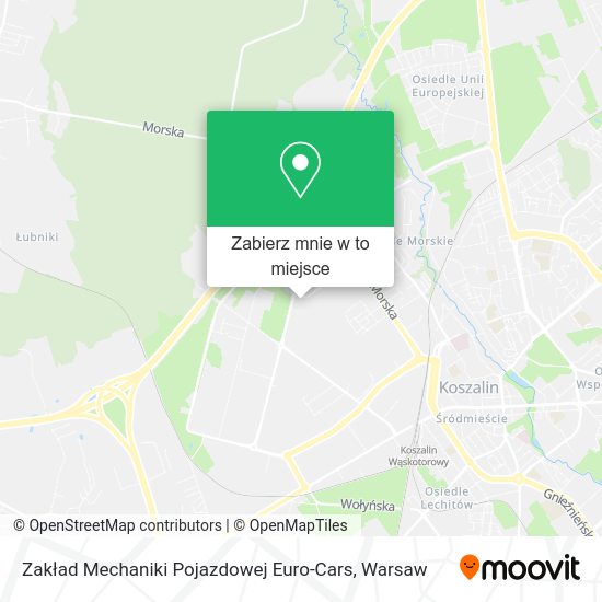 Mapa Zakład Mechaniki Pojazdowej Euro-Cars