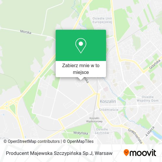 Mapa Producent Majewska Szczypińska Sp.J