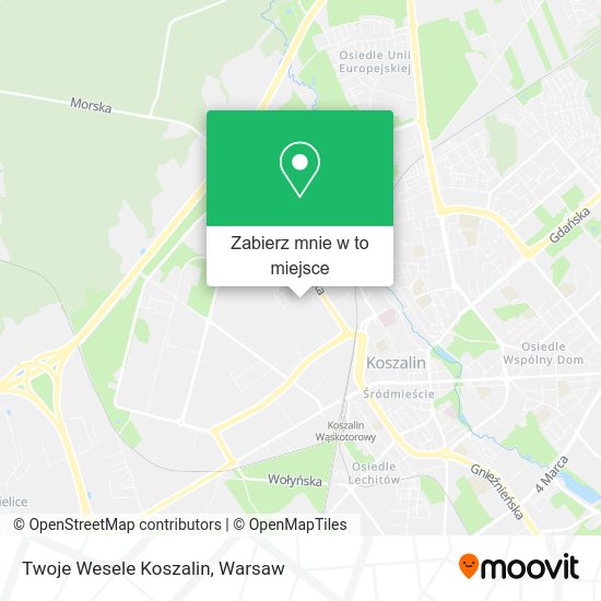 Mapa Twoje Wesele Koszalin