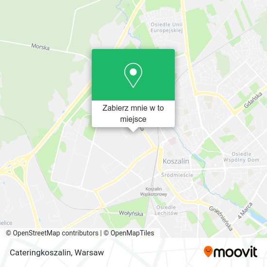 Mapa Cateringkoszalin