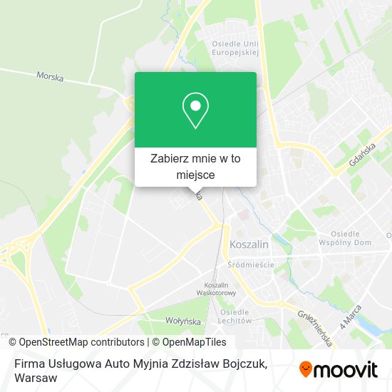 Mapa Firma Usługowa Auto Myjnia Zdzisław Bojczuk