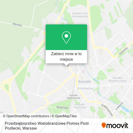 Mapa Przedsiębiorstwo Wielobranżowe Piotrex Piotr Podlecki