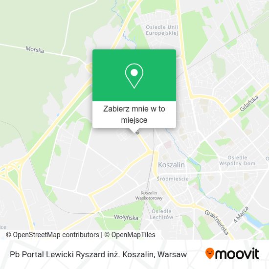 Mapa Pb Portal Lewicki Ryszard inż. Koszalin