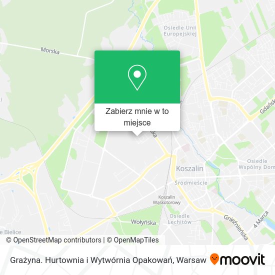 Mapa Grażyna. Hurtownia i Wytwórnia Opakowań