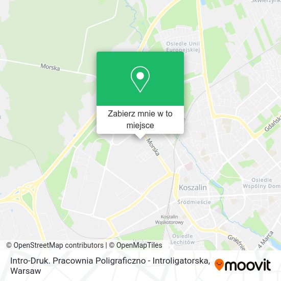 Mapa Intro-Druk. Pracownia Poligraficzno - Introligatorska