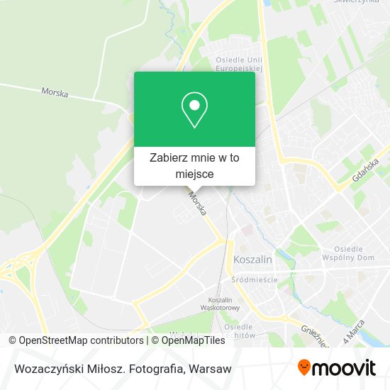 Mapa Wozaczyński Miłosz. Fotografia