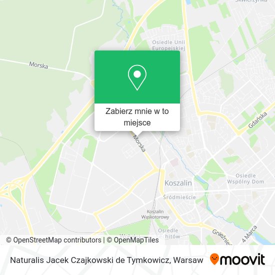 Mapa Naturalis Jacek Czajkowski de Tymkowicz