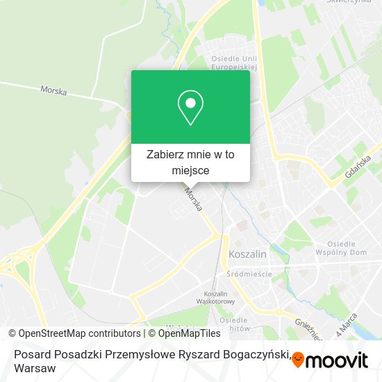 Mapa Posard Posadzki Przemysłowe Ryszard Bogaczyński