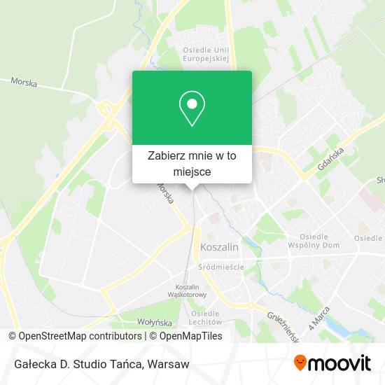 Mapa Gałecka D. Studio Tańca