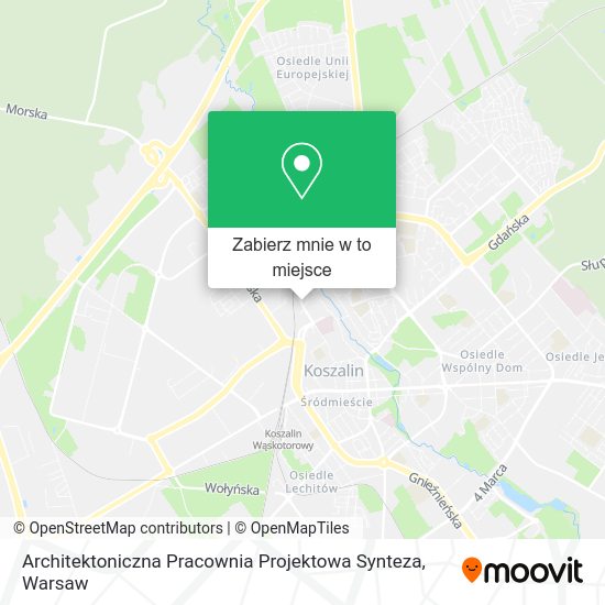 Mapa Architektoniczna Pracownia Projektowa Synteza