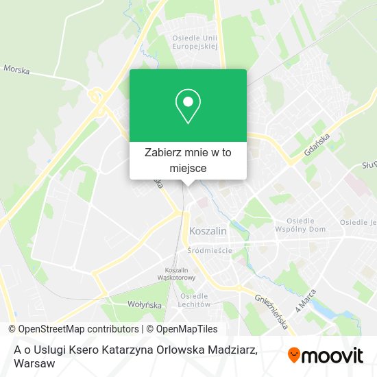 Mapa A o Uslugi Ksero Katarzyna Orlowska Madziarz