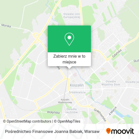 Mapa Pośrednictwo Finansowe Joanna Babiak