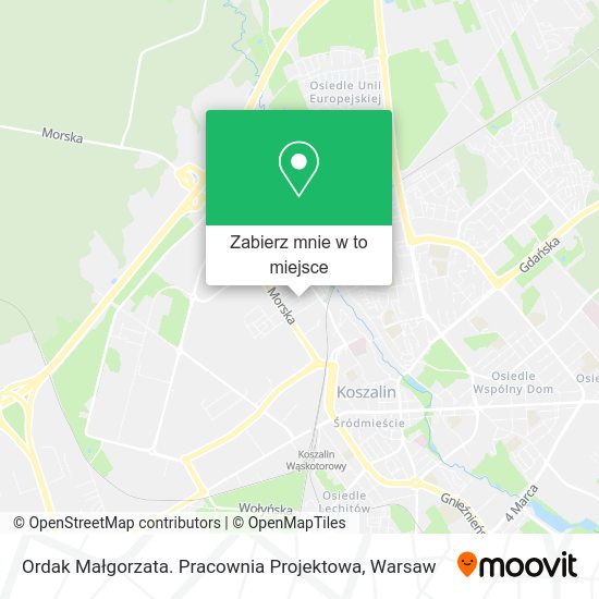 Mapa Ordak Małgorzata. Pracownia Projektowa