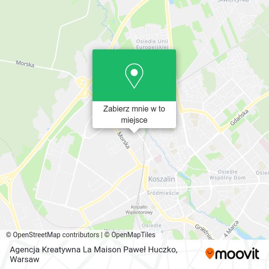 Mapa Agencja Kreatywna La Maison Paweł Huczko