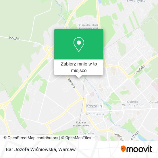 Mapa Bar Józefa Wiśniewska