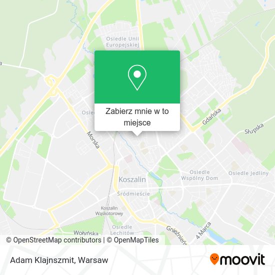 Mapa Adam Klajnszmit