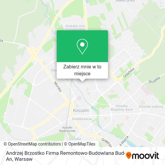 Mapa Andrzej Brzostko Firma Remontowo-Budowlana Bud-An