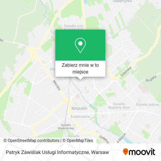 Mapa Patryk Zawiślak Usługi Informatyczne