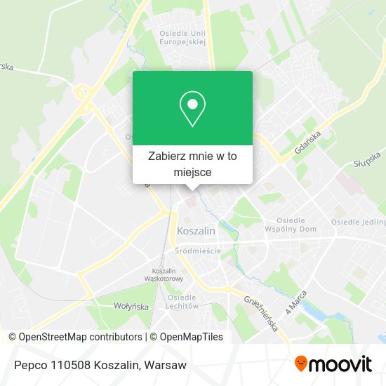 Mapa Pepco 110508 Koszalin