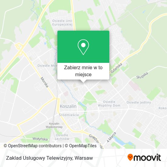 Mapa Zaklad Uslugowy Telewizyjny