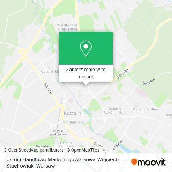 Mapa Usługi Handlowo Marketingowe Bowa Wojciech Stachowiak