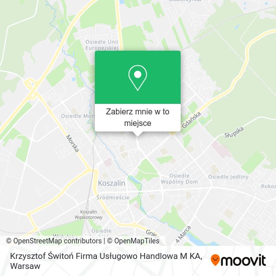 Mapa Krzysztof Świtoń Firma Usługowo Handlowa M KA