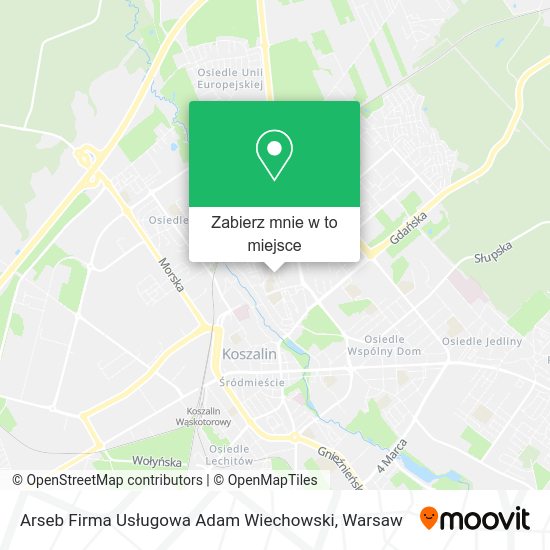 Mapa Arseb Firma Usługowa Adam Wiechowski