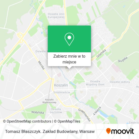 Mapa Tomasz Błaszczyk. Zakład Budowlany