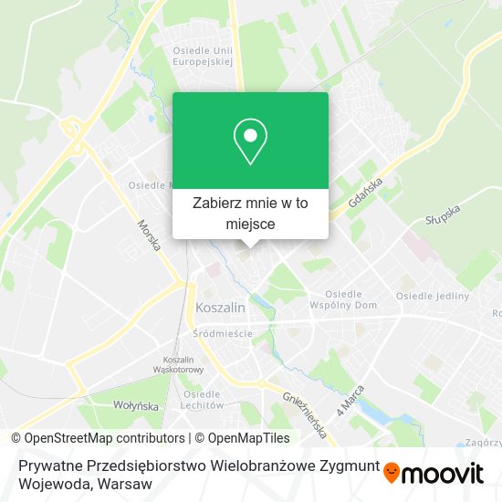 Mapa Prywatne Przedsiębiorstwo Wielobranżowe Zygmunt Wojewoda